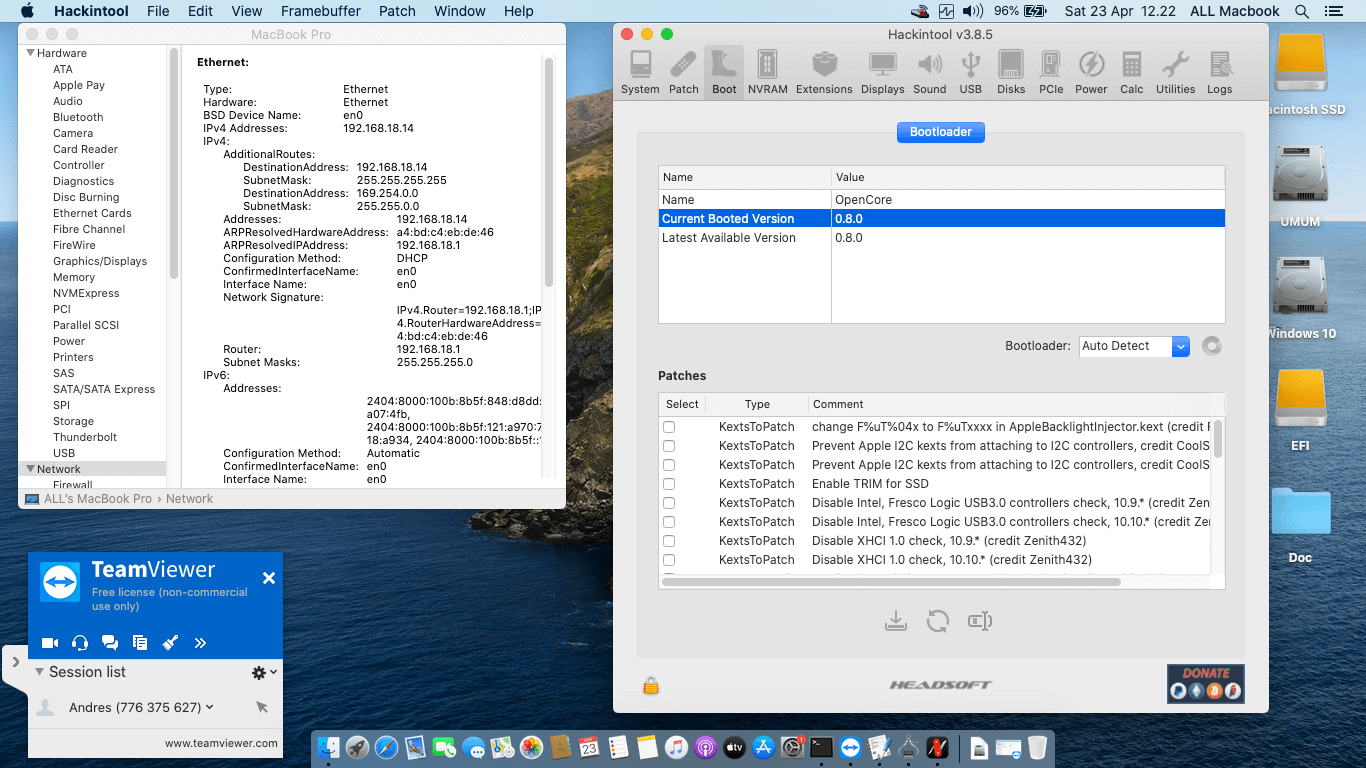Asus A442UR GA041T 4th [KabyLake R   Intel UHD 620 + I2C]   OpenCore 9